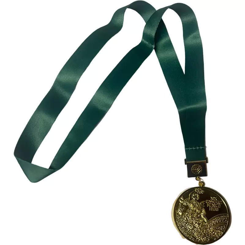 Juvale 6-Pack Gold 1st Place Winner Medals, Sports Awards With 15.5-Inch Red, White, And Blue Ribbon (Metal, 2 In)