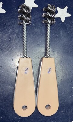 2X Pferd 5/8  Internal Tube And Pipe Brush Mfr. Model 89629    2 Hand Brushes