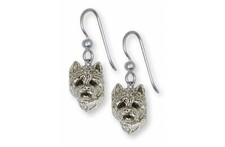 Westie Earrings Jewelry Sterling Silver Handmade West Highland White Terrier Ear