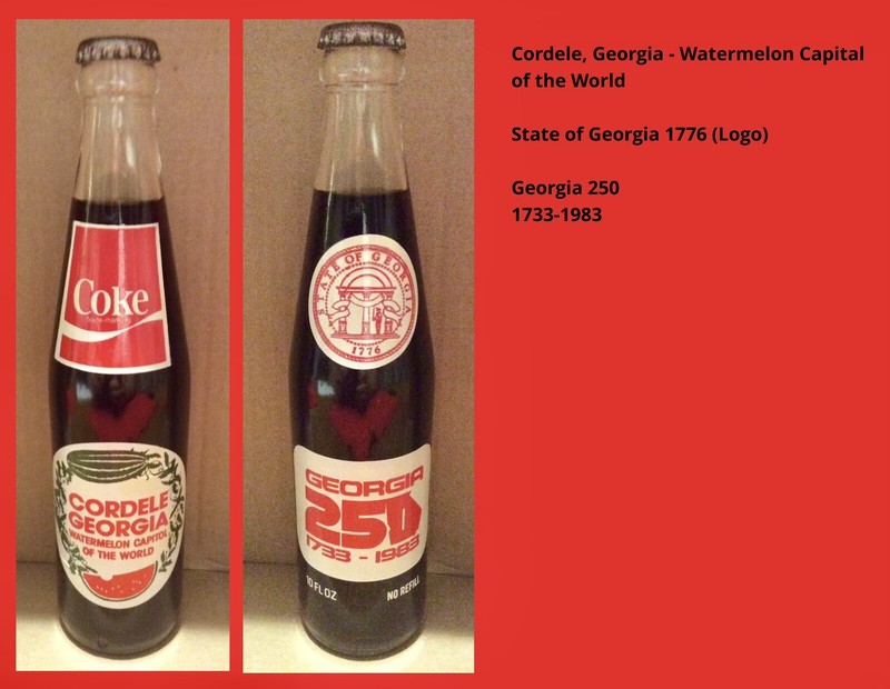 Coca-Cola 10 Oz Bottle - Watermelon Capital of the World - 1983 (Make Offer)