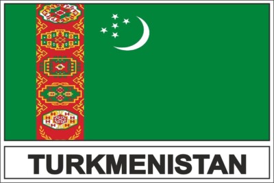 Aufkleber Flagge Tm Turkmenistan