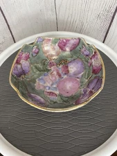 C & F Enterprises Vintage Hand-painted Chinese Porcelain Bowl with Gold Trim