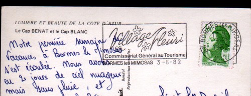 CAP BENAT / BORMES-LES-MIMOSAS (83) VILLAS , CAP BLANC en vue aérienne en 1982 - Afbeelding 2 van 2