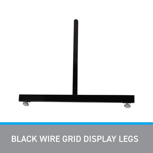 Black Wire Grid Display Legs - Set of 2 - Picture 2 of 2
