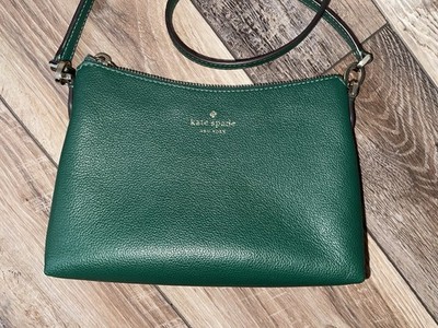Kate Spade New York Kelly Green Pebbled Crossbody Bag Adjustable