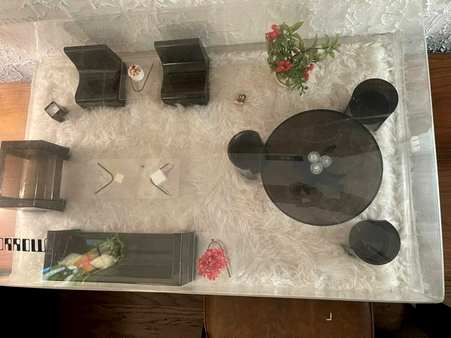 RARE 1976 April Day Creations Tomorrow Furniture show display-Barbie size.