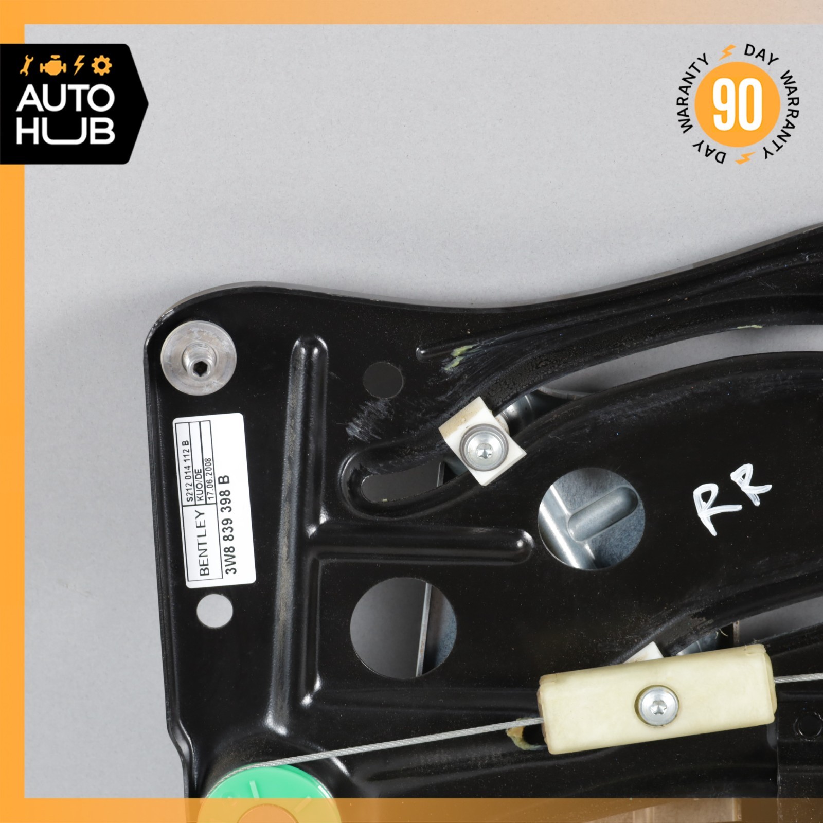 08-10 Bentley Continental GT Coupe Rear Right Side Window Regulator OEM 31k