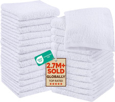 Utopia Towels 24 Pack Cotton Washcloths Set, 100 Ring Spun Cotton, Premium Qual