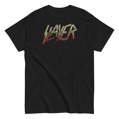 Slayer Gradient Logo Officially Licensed Mens T Shirt Black