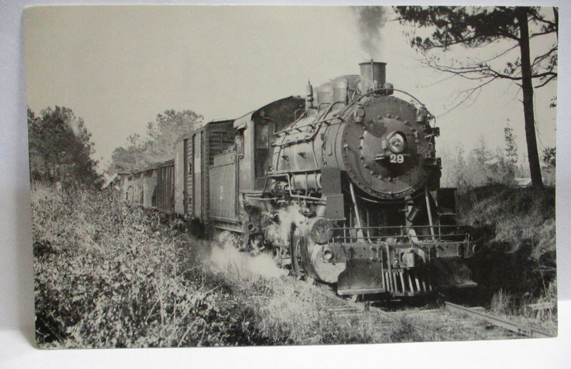 1986 POSTCARD ALABAMA CENTRAL RAILWAY RAILROAD TRAIN