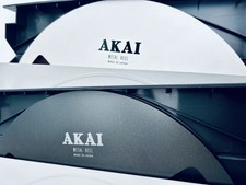 Set 2 x AKAI ATR-10 ALU Tonbandspule NAB 26,5 Schwarz Silber Im Schuber