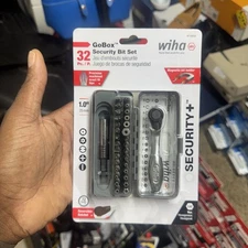 Wiha Gobox Security Bit Set With Mini Ratchet, 32 Piece