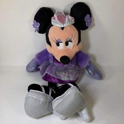 18'' Minnie Mouse Purple Princess Plush Disney Parks Glamorous Heels 