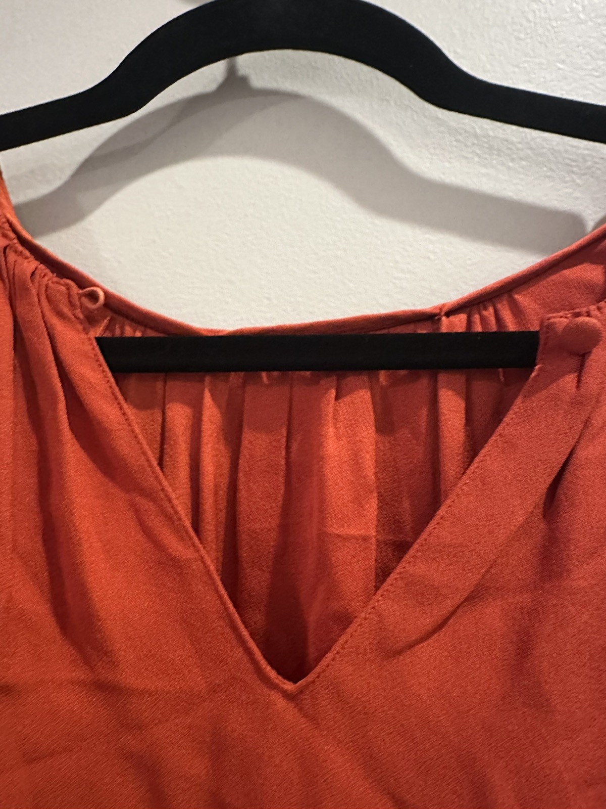 Ulla Johnson Midi Marion Dress Womens Size Red Or… - image 4