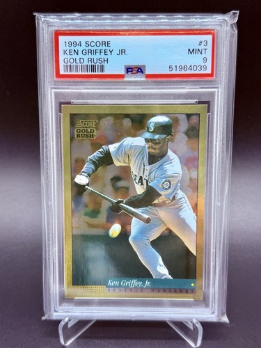 1994 SCORE KEN GRIFFEY JR PSA 9 GOLD RUSH PARALLEL SP LOW POP