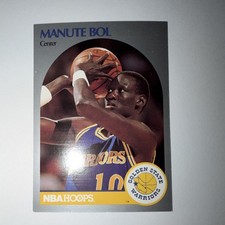 NBA Hoops 1990-91 Manute Bol #112 Golden State Warriors NBA Base Set Card
