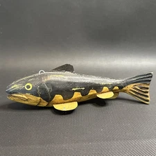 Vintage Ice Spearing Fishing Decoy Hand Carved and Painted Estate Find Palecek