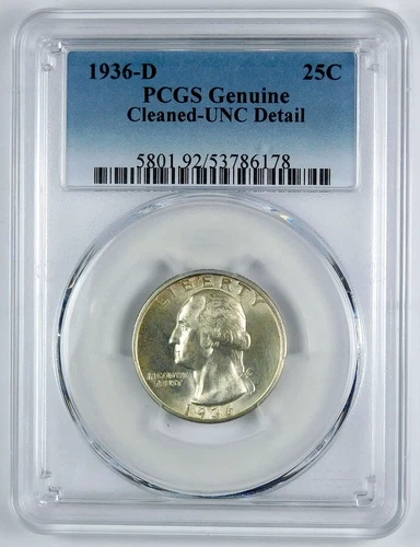1936-D Washington Quarter — photo from the most recent tracked eBay sale
