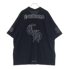 Chrome Hearts Mesh Warm Up Jersey Ch Print Shirt Black