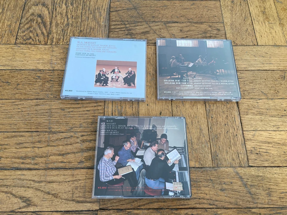 Mozart: Quintets 3 CD Lot Smetana Quartet and Josef Suk KV 406, 614, 515, 516, - Image 3 of 4
