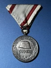 WW1 Hungarian Pro Deo et Patria Military Combatant's Service Medal With Ribbon