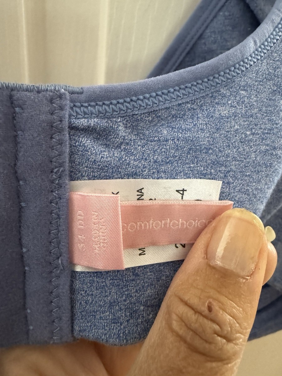 comfortchoice plus size bras for women 54 DD blue soft View 4