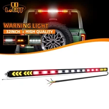 For ATV UTV 4X4 Polaris RZR Canam X3 Offroad 32" Rear Strobe LED Chase Light Bar