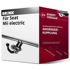 Für Seat Mii electric KF1 / KE1 (Brink) Anhängerkupplung horizontal abnehmbar