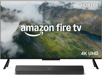 Fire TV 4-Serie, 55-Zoll-Smart-Tv in 4K Ultra-Hd +  Fire Tv-Soundbar plus | 3.1-