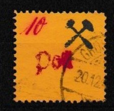 Lokal Gro&szlig;r&auml;schen 28 II (mit H&auml;mmern) gestempelt (L00853)