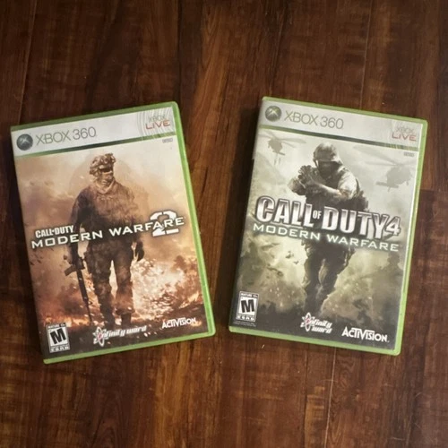 Xbox 360  Call of Duty Modern Warfare 2 & 4 Xbox 360 Multiplayer Shooter