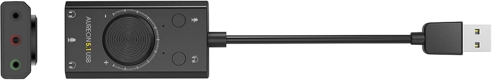 TerraTec AUREON 5.1 USB Externe Soundkarte 2 in 1 USB Stereo Sound Card Adapter  - Bild 2 von 4