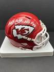 Bobby Bell Signed Chiefs Mini Helmet HOF 83 Riddell Beckett Witnessed