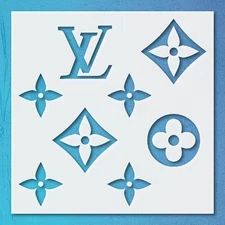 Geometric Shapes Logo Design Home Decor Reusable Plastic Stencil - StencilAir