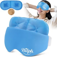 Microwave Heated Eye Mask for Dry Eyes, Warm Eye Compress Heat Therapy Weighted 