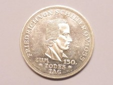 BRD 5,- Mark 1955 F Schiller  Erhaltung (L4117)