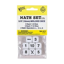 Koplow Dice d6 Math Set #2 (8) New