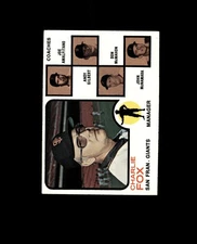 1973 Topps 252A Charlie Fox MG Orange Background EX #D1,500843