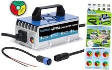 Lithium Battery Charger 48 Volt/58.4V 15A for 48V 51.2V LiFePO4 Battery 0V