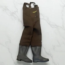 Cabela's Neoprene Chest Waders Women's (Size 4) Rubber Boot With Straps Brown