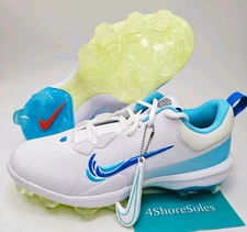 NEW Nike Men's SZ 12 Force Trout 9 Pro MCS Baseball Cleats White Blue FQ7726-104