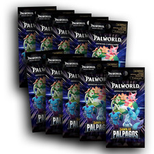 10 BOOSTER PACKS of 1st Edition ERROR ENGLISH Palworld - Dawn of Palpagos Cards