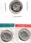 1975-S Proof & Uncirculated Roosevelt Dimes from Mint Set 3 Coins!