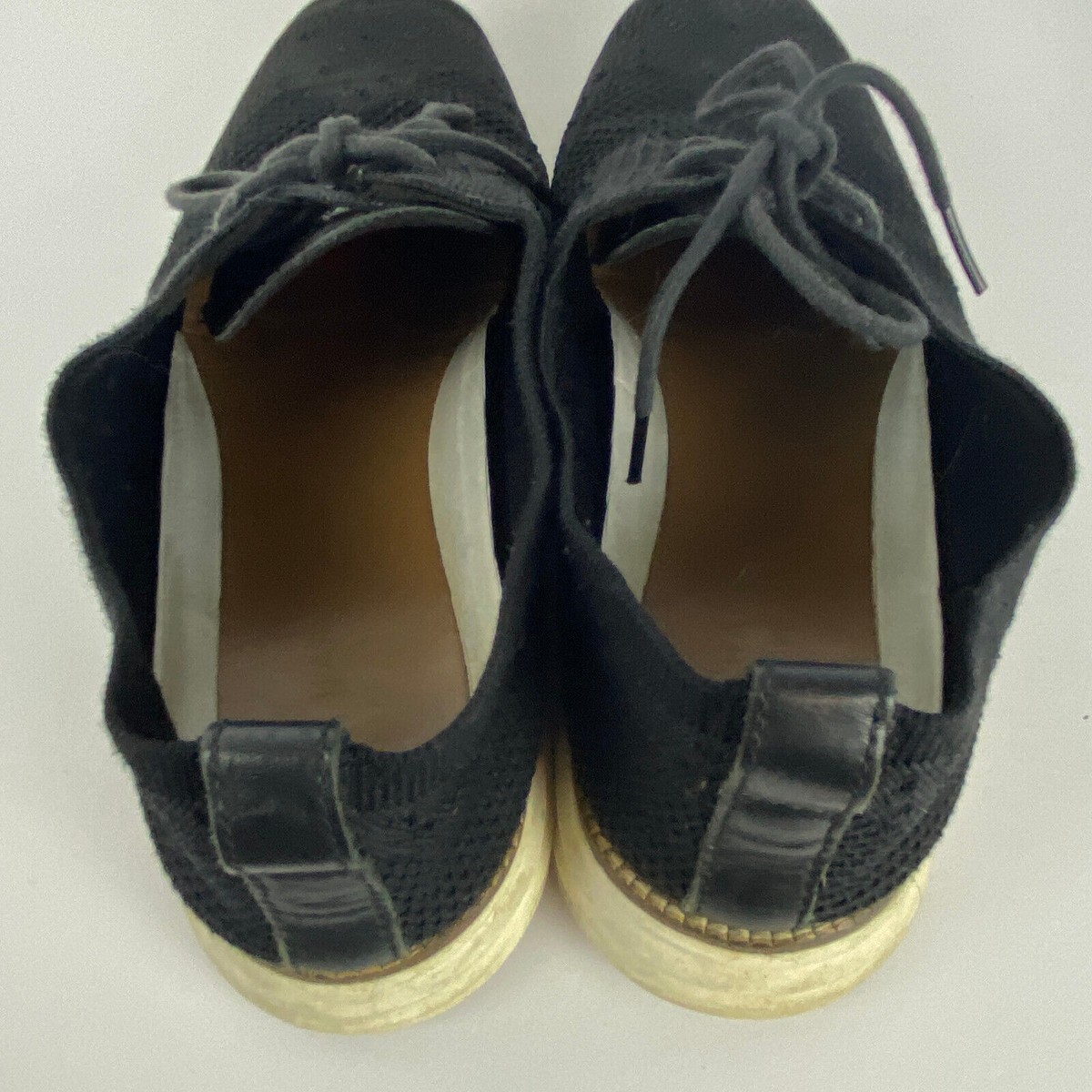 Cole Haan Shoes Sz 9.5 Original Grand Knit Wingtip II Black 