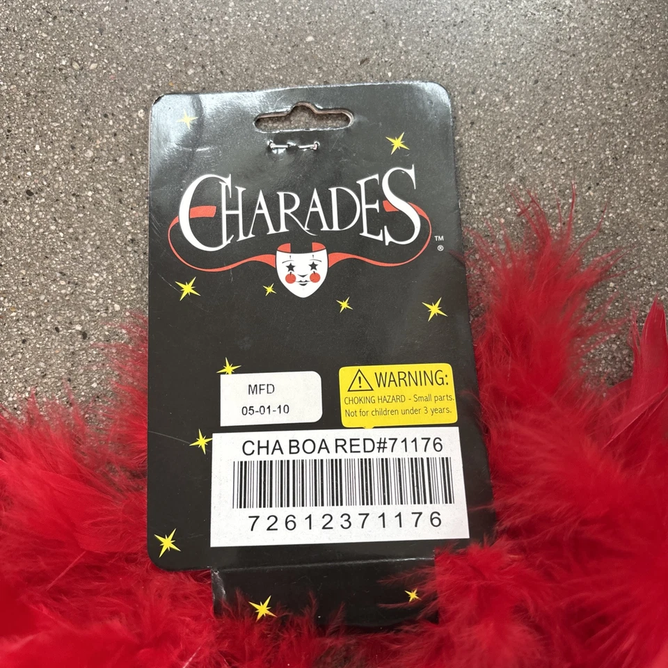 Red Feather Boa one size  NWT - Image 4 of 4