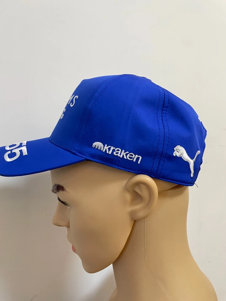 F1 Williams #55 Racing 男式休闲户外棒球帽可调节蓝色 — 第 3/4 张图片