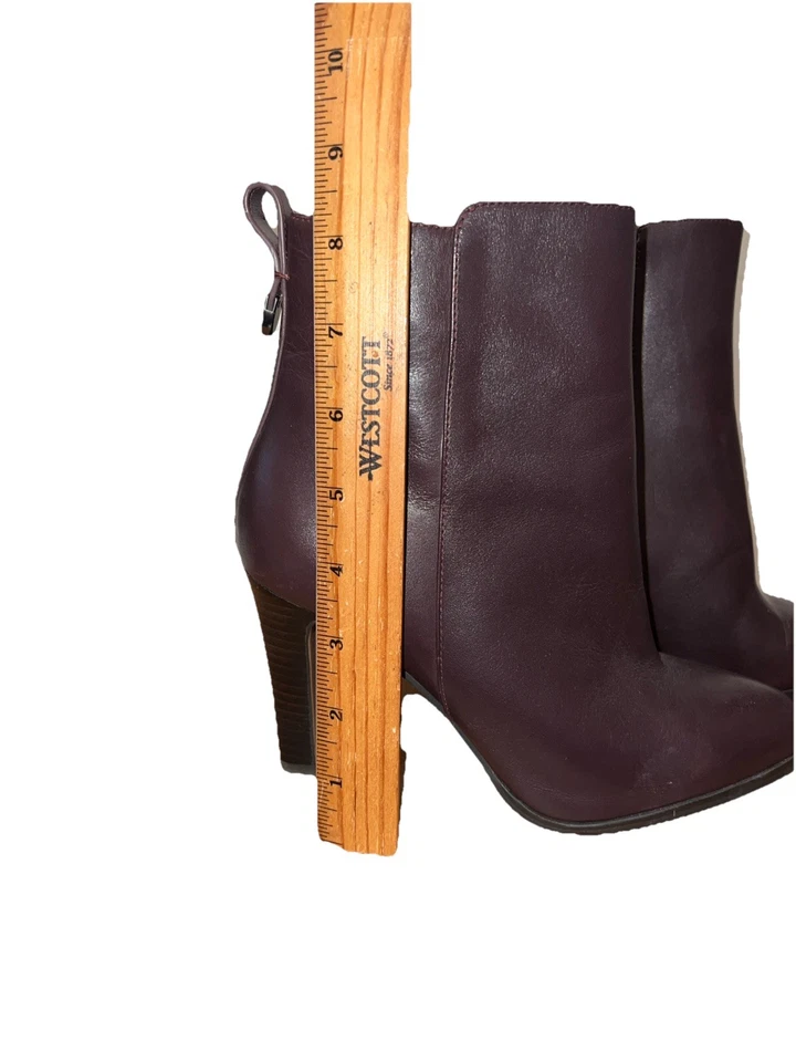 Botas Coach femininas de couro marrom tamanho 8 - Imagem 3 de 4