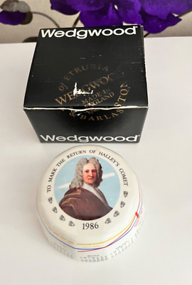 Wedgwood 1986 Gedenk Briefbeschwerer Die Rückkehr des Halleyschen Kometen in Schachtel