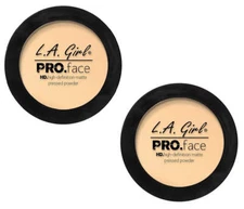 Pack of 2 L.A. Girl PRO Face High Definition Matte Pressed Powder Classic Ivory 