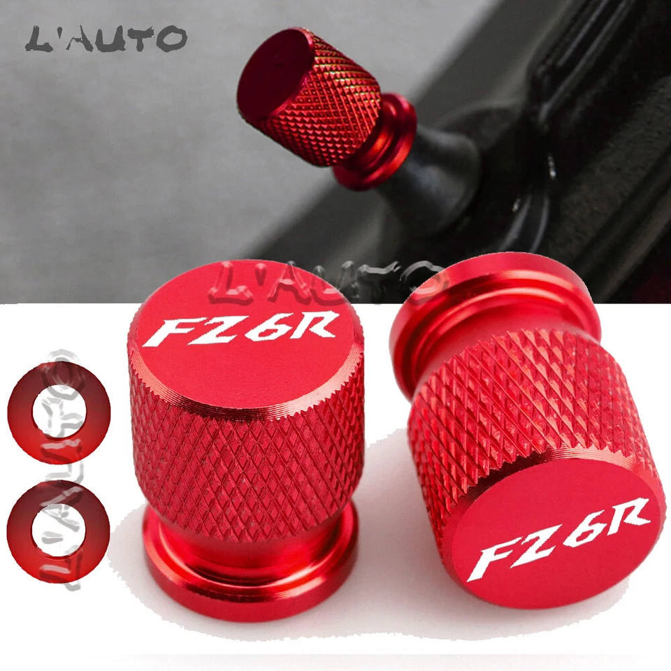 Red Grip Handlebar Balanced Plug slider Bar End Weight Cap Cover For YAMAHA FZ6R Foto 4 de 4